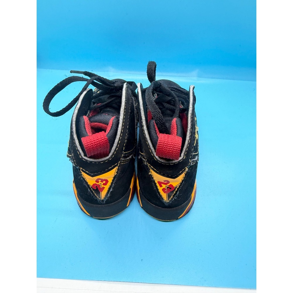 Jordan 7 Retro Citrus Black Orange Red Toddler Sneakers 304772-006 - Picture 3 of 7